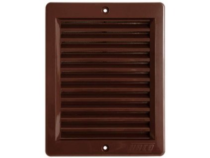 Mřížka větrací s rámečkem a síťovinou VM, 150 x 200 mm, hnědá 0208