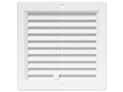 Mřížka větrací se žaluzií VM, 200 x 200 mm UB, bílá 0205