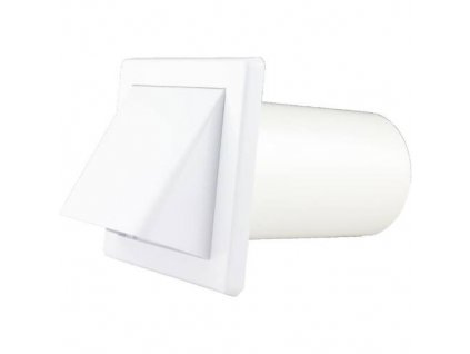 Mřížka větrací gravitační - klapka VM, 150 x 150 mm GK/100 mm, bílá 0239