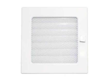 Mřížka krbová uzavíratelná s rámečkem a síťovinou LKM, 170 x 490 mm, bílý lak 0719