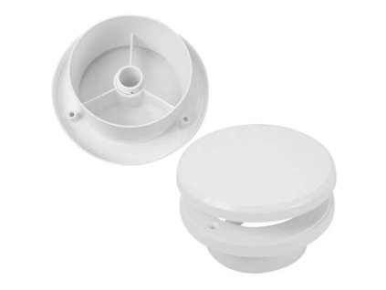 Ventil talířový s regulací TV O100 mm, bílý 0420