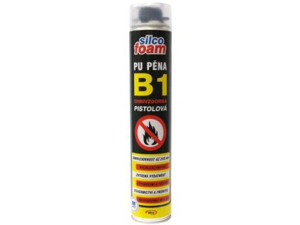 Pěna montážní pistolová B1 ohnivzdorná, 750 ml, SILCOFOAM