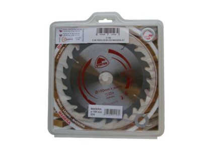 Kotouč pilový, Ø 190 x 30 mm, r. 16 - 20 mm, Z-24, STAYER