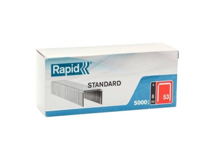 Spony STANDARD, 53/10 mm, 5000 ks, krabička, RAPID