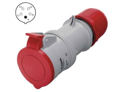 Spojka 5P, 16A / 400V, IP44