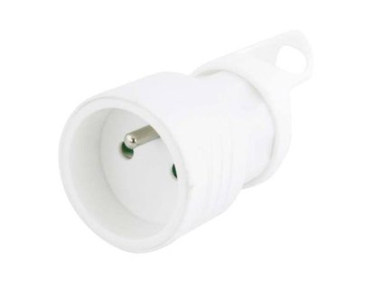 Zásuvka přímá, 250V / 16A, bílá