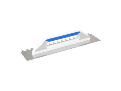 Hladítko nerez, půlkulatý zub, 480 x 130 mm, pl/gum