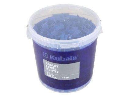 Spony Smart Level, 2 mm, 800 ks + kbelík 20 l, Kubala