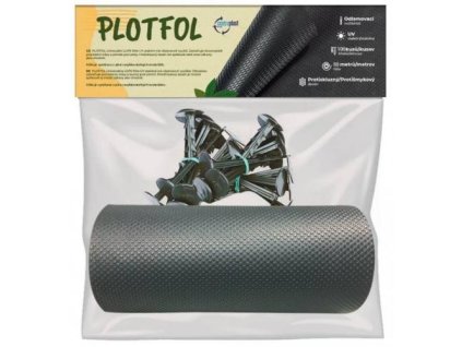 Fólie LDPE 1,4 x 10 m, š. 25 cm, 20 ks hřebíků, odl. nůž, PLOTFOL