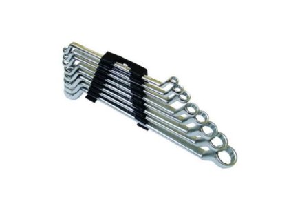 Klíče očkové vyhnuté CrV 8 ks, 6 - 22 mm
