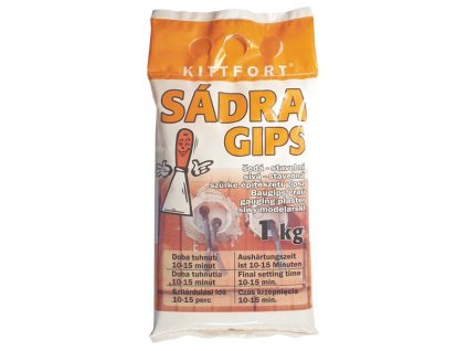 Sádra šedá 1kg stavební KITTFORT