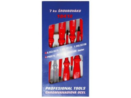 Šroubováky elektro, SET, 7 ks