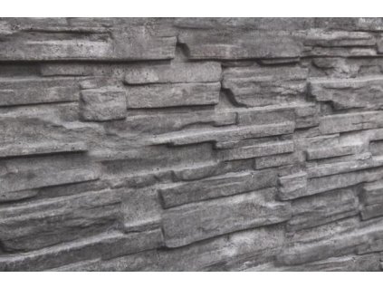 Deska s otiskem zadní strany malý oblouk 200 x 36(25) x 4,5cm -štípaný kámen