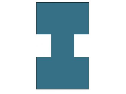 Betonový sloupek průběžný s otiskem Výška nadzemní části 2m -lámaný kámen