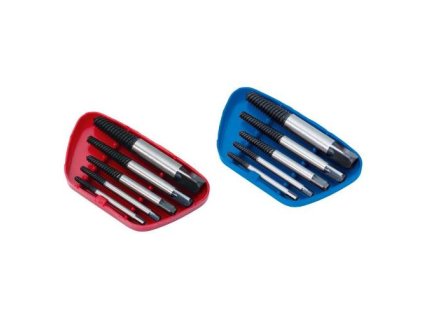 Vytahovák zalomených šroubů, SET, 5 ks