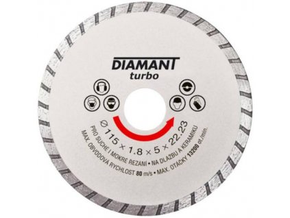 Kotouč diamantový turbo Ø 230 x 22.2 mm, DIAMANT