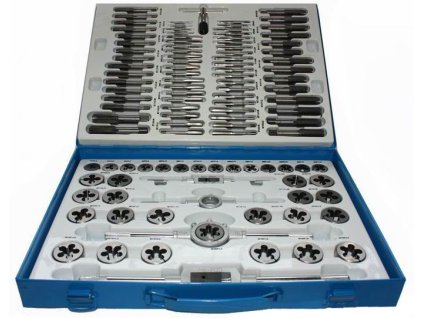 AWTOOLS Závitníky a očka sada M2-M18 sada 110 dílů klasický závit a jemný závit