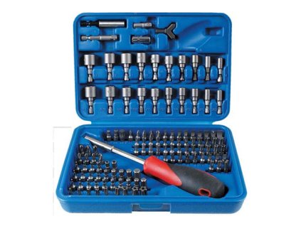 Bity a bezpečnostní bity, nástrčné ořechy, s držákem bitů, sada 122 dílů,  Magg