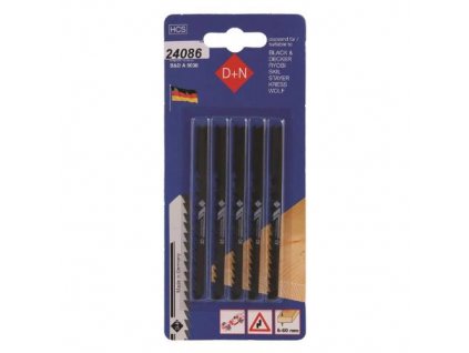 Pilka přímočará B&D, 5 ks, 75/1,3 mm, 12440