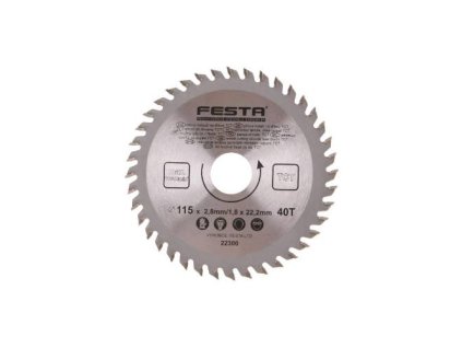 Kotouč pilový do dřeva TCT, Ø 350 x 3,2 x 30 mm, 40 zubů, FESTA
