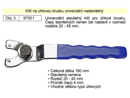 Klíč na úhlovou brusku univerzální