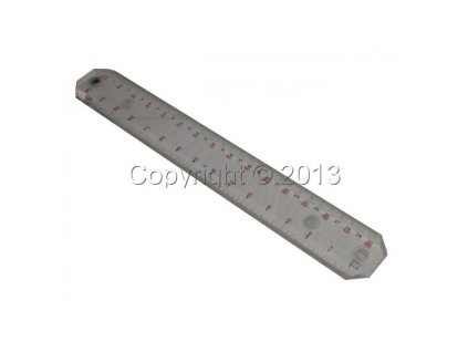 KMITEX plastové pravítko 500mm, čirý plast