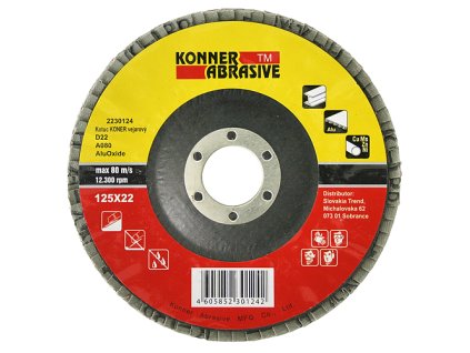 Kotouč brusný lamelový korundový 115mm P40 Konner