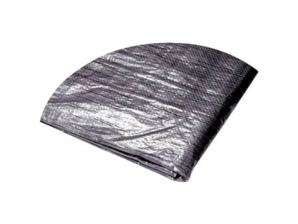 Plachta zakrývací kulatá, Ø 4,1 - 4,5 m, 120g/m2, modro - stříbrná