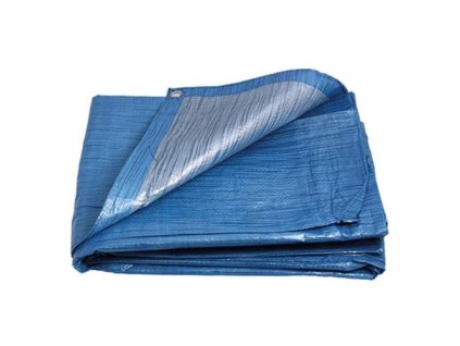 PE plachta zakrývací 3x4m 70g/1m2 modro-stříbrná