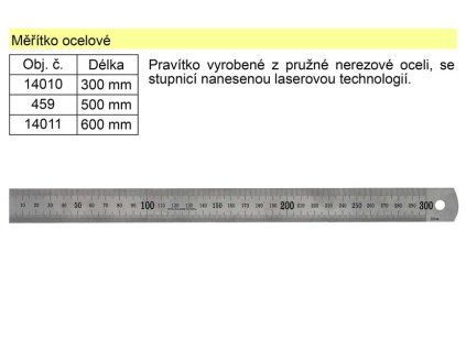 Měřítko ocelové 30cm