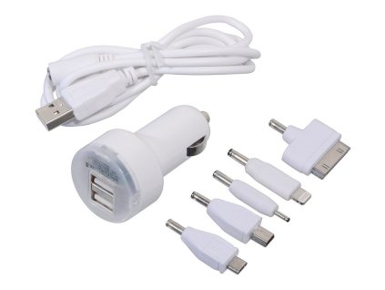 Nabíječka telefonu 12V 2,1A (iPhone 4/5/6, micro USB, Nokia)