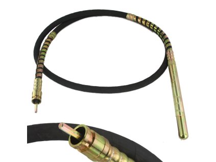Náhradní hadice pro ponorný vibrátor s rychlospojkou, délka 4m, průměr 38mm