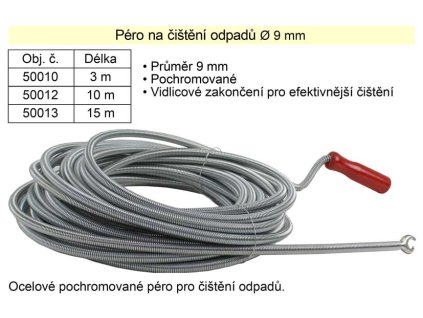 Protahovací péro na čištění odpadů délka 10m