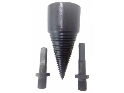 Štípací trn - kužel na dřevo 42x100mm s uchycením SDS+ a 1/2" adaptérem