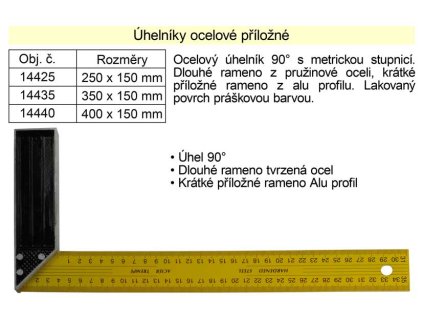 Úhelník ocelový příložný 400x150mm