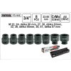 YATO Gola ořechy šestihranné kované 3/4" sada 8 kusů 22-41mm YT-1115