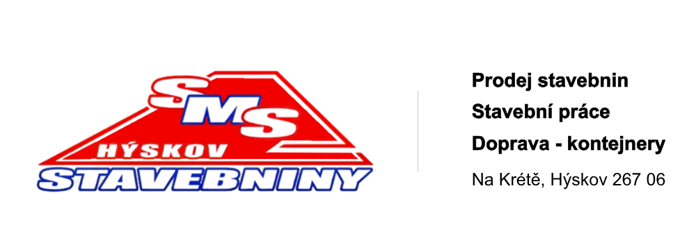 Stavebniny SMS Hýskov - Beroun