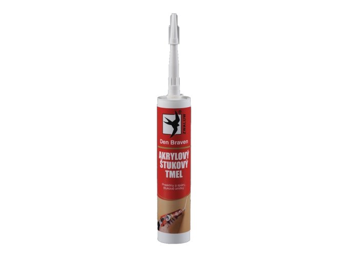 Tmel akrylový 280 ml biely štukový - Den Braven
