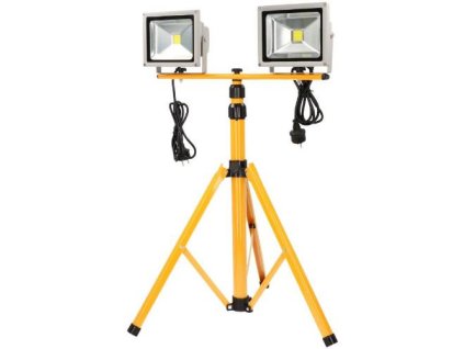 LED svítilna s dvojitým stativem 20 W, FASTER TOOLS