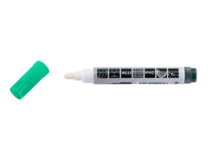 Značkovač permanentní zelený 144mm extra silný hrot 6.5mm