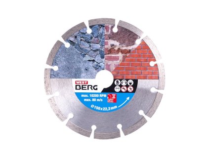 Kotouč diamantový WESTBERG 150x2.2x22.2mm segmentový