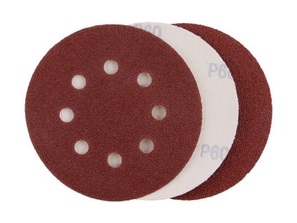 Papír brusný výsek WESTBERG SZ P60/125 3ks 8 otvorů