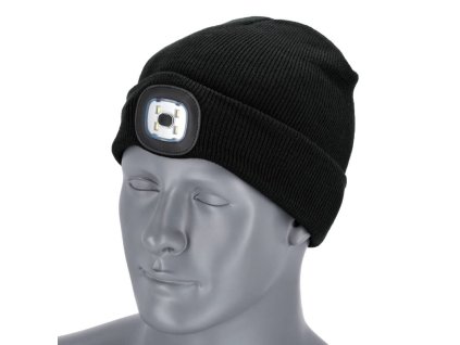 S091491035 Cepice zimni RAY KIDS s LED svetlem cerna 50 54 STALCO S091491035 0a