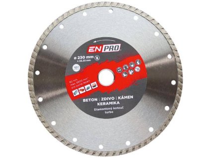 Kotouč diamantový turbo Ø 230 x 1.8 x 22.3 mm, ENPRO