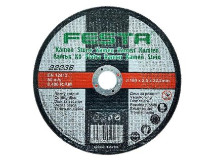 122236 Kotouc na kamen rezny 180 x 2 5 x 22 2 mm FESTA 0z