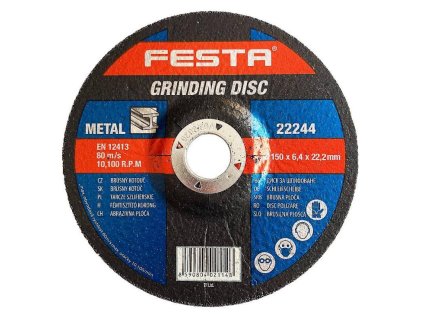 122244 Kotouc na kov brusny 150 x 6 4 x 22 2 mm FESTA 0z