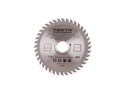 124602 Kotouc pilovy do dreva TCT 140 x 2 8 x 20 mm 24 zubu FESTA 0a