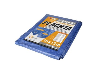 Plachta zakrývací STANDARD, 10 x 15 m, 70 g/m², modro - stříbrná, ENPRO