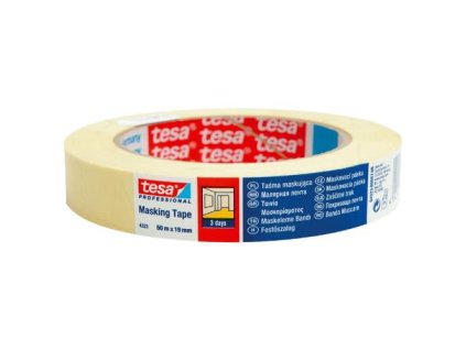 Páska maskovací, odstranitelná do 3 dnů, 50 m x 19 mm, žlutá, 51023 Professional, TESA