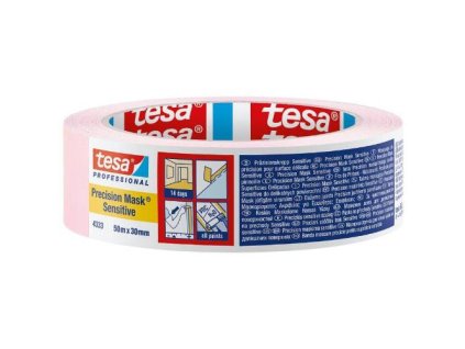 138241 Paska maskovaci odstranitelna do 14 dnu 50 m x 30 mm ruzova 4333 Precision Mask Sensitive TESA 0z